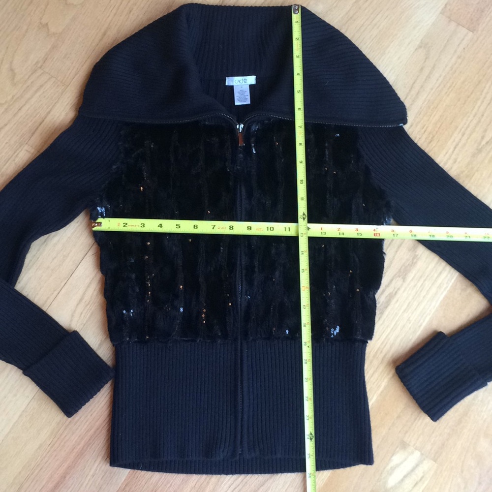 Cache sexy zip front sweater - Picture 6 of 8